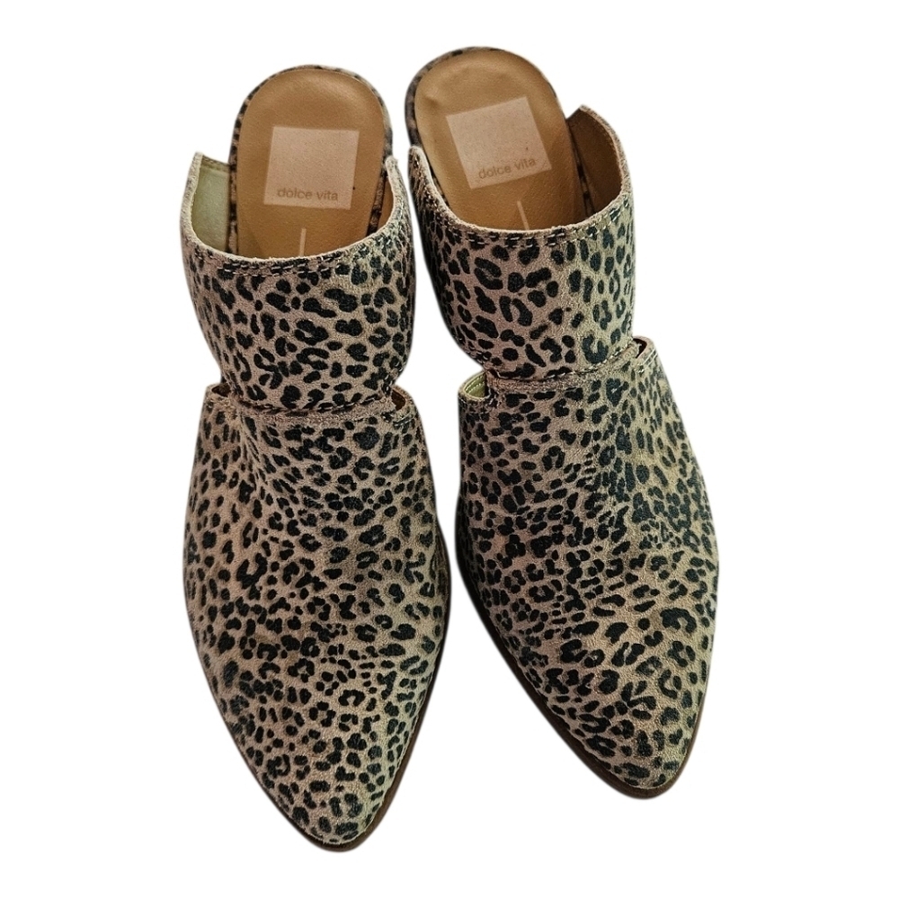 Dolce Vita Leopard Print Mules​​​​